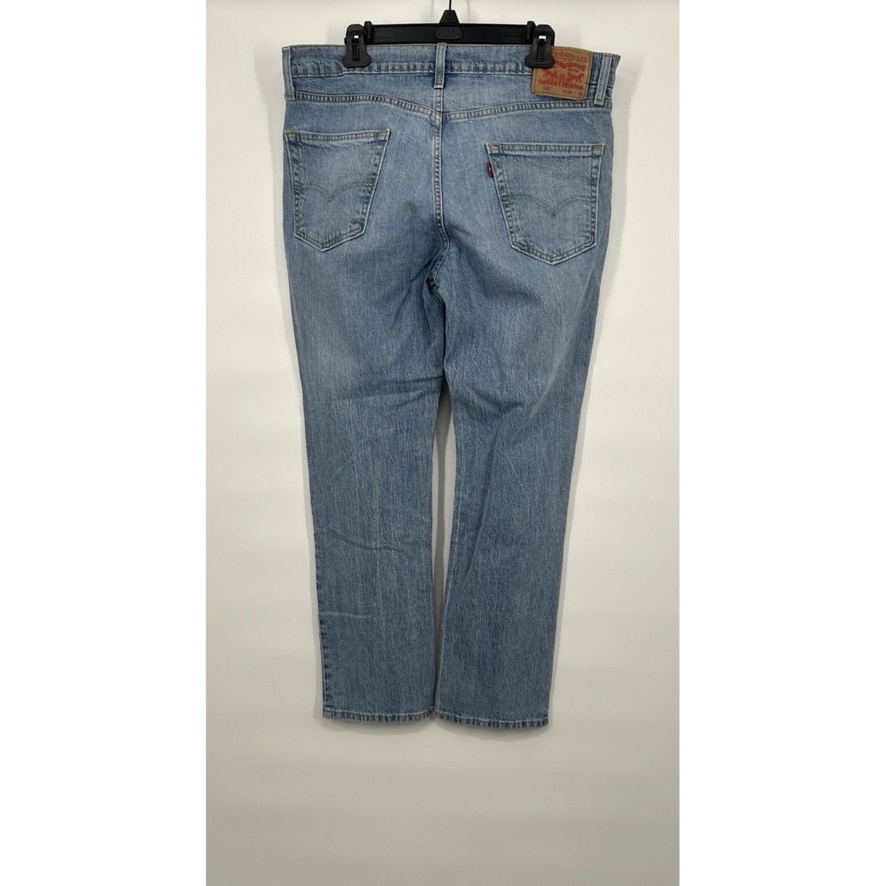 Levis 541 Athletic Taper Light Wash Blue Denim Jeans Mens 34x30 18181-0667 - Picture 6 of 14